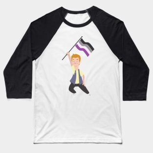 Jimmy Jr. x Asexual Flag Baseball T-Shirt